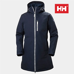 HELLY HANSEN LADIES LONG BELFAST INSULATED (NAVY)