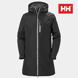 HELLY HANSEN LADIES LONG BELFAST JACKET (BLACK)