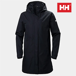 HELLY HANSEN LADIES ADEN LONG INSULATED JACKET (NAVY)