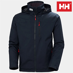 HELLY HANSEN MENS CREW MID HOODED JACKET (NAVY)