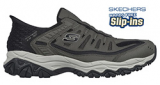 SKECHERS MENS AFTERBURN(EXTRA WIDE) BROWN 