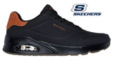 SKECHERS MENS SUITED ON AIR (BLACK)