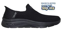 SKECHERS LADIES GO WALK ARCH FIT (BLACK)