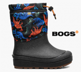 BOGS KIDS SNOW SHELL (BLACK/DINO)