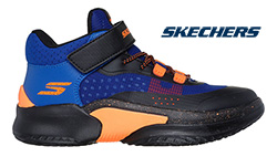 SKECHERS BOYS SKX COURT HYPE (BLUE/BLACK)