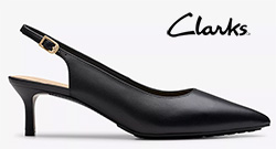 CLARKS LADIES ADELA SLING (BLACK)