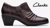 CLARKS LADIES EMILY 2 BRALEY (DARK BROWN)