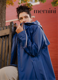 MERNINI PETITE RAIN COAT PEONY BLUE