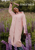 MERNINI LONG RAIN COAT TICKLED PINK