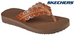 SKECHERS LADIES CATCHING SUN (TAN)