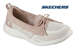 SKECHERS LADIES SEAS THE DAY (NATURAL/TAUPE)