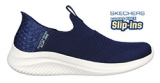 SKECHERS LADIES SMOOTH STEP SLIP-INS (NAVY)