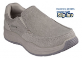 SKECHERS MENS COHAGEN (WIDE) (TAUPE)