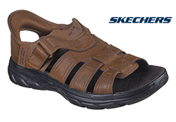 SKECHERS MENS REVOLTED NORVEL (BROWN)