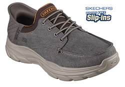 SKECHERS MENS REVOLTED (WIDE) (BROWN)