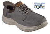 SKECHERS MENS REVOLTED (WIDE) (BROWN)