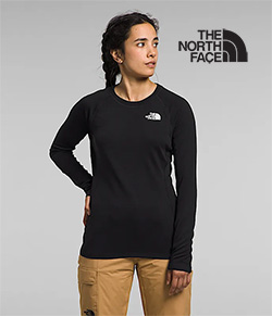 THR NORTH FACE LADIES PD PRO 160 CREW (BLACK)
