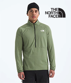 THE NORTH FACE MENS SUMMIT FUTURE FLEECE  HALFZIP (BARK)