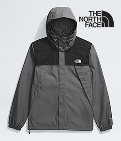 THE NORTH FACE MENS ANTORA JACKET (SMOKED PEARL/BLACK)