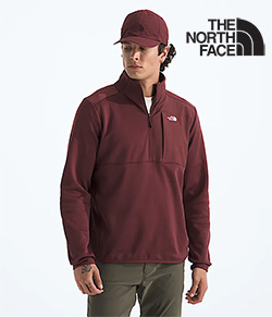 THE NORTH FACE MENS PERFORMANCE 1/4 ZIP (SUMAC)