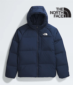 THE NORTH FACE BOYS NORTH DOWN HOODED JACKET (SUMMIT NAVY)