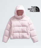 THE NORTH FACE GIRLS NORTH DOWN HOODY (PINK BLOSSOM)