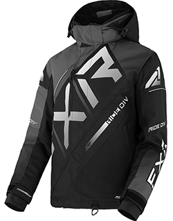 FXR CX JACKET  (BLACK/CHARCOAL/WHITE FADE)