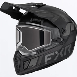 FXR CLUTCH X HELMET with ELECTRIC SHIELD (BLACK OPS)