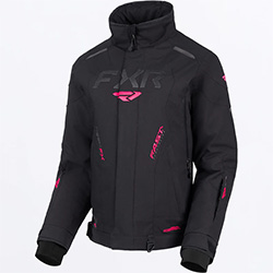 FXR LADIES TEAM FX JACKET (BLACK/RAZZ)