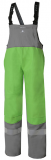 JACKFIELD LADIES PVC/PU BIB RAIN PANTS (GREEN/GREY)