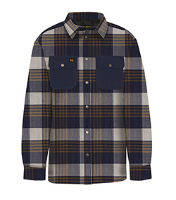 NATS MENS QUILTED SHIRT (BLUE)