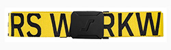 SNICKERS LOGO BELT BLACK/YELLOW (ONE/SIZE)