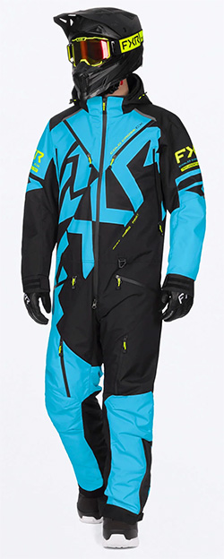 FXR MENS COLD CROSS CX MONOSUIT (BLUE/HIVIS)