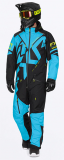 FXR MENS COLD CROSS CX MONOSUIT (BLUE/HIVIS)