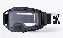 FXR COMBAT GOGGLES (BLACK/WHITE)