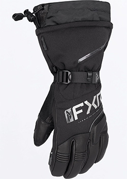 FXR LADIES FUSION GLOVE (BLACK/CHARCOAL)