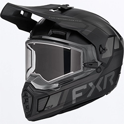 FXR CLUTCH X HELMET WITH ELECTRIC SHIELD (BLACK OPS)