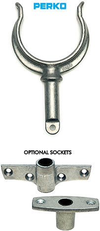 PERKO ZINC OARLOCK HORNS & SOCKETS