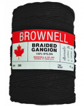 BROWNELL BLACK BRAIDED NYLON GANGION