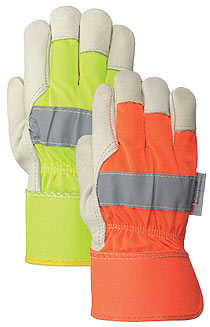 HI-VIZ FITTER'S COWGRAIN GLOVE