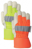 HI-VIZ FITTER'S COWGRAIN GLOVE