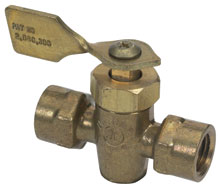 SCEPTER 1/4" BRASS SHUT-OFF