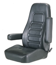 SEAPOST VINYL SEAT WITHOUT ARMS(BLACK)